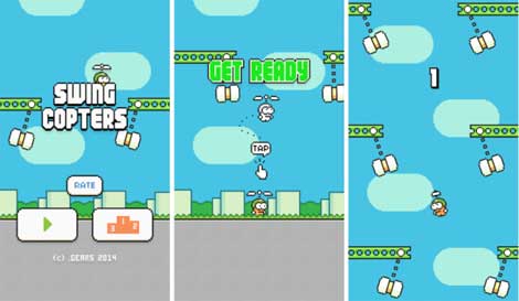 لعبة Swing Copters للأندرويد وصلت أخيرا