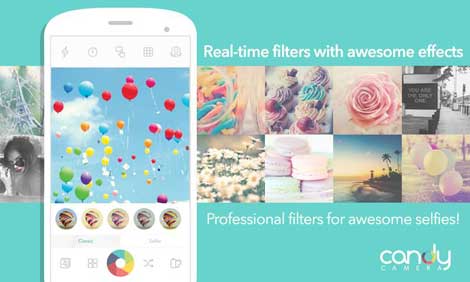 تطبيق Candy Camera - Selfie Selfies للصور وتحريرها