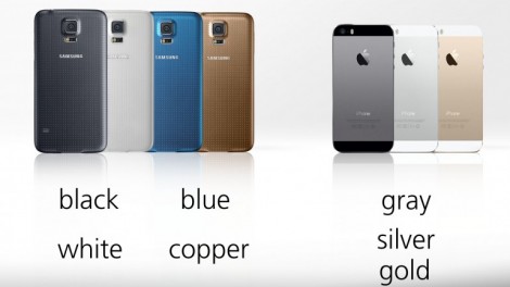 [ مقارنة شاملة ] : هاتف iPhone 5s ضد Galaxy S5 : الألوان
