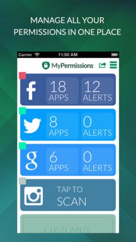 تطبيق MyPermissions - للتحكم في التطبيقات التي تطلع على بياناتك الشخصية !