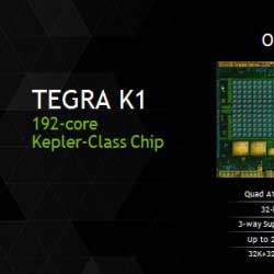 شركة Nvidia تعلن عن معالج Tegra K1 بمعمارية 64 بت لأجهزة الأندرويد !