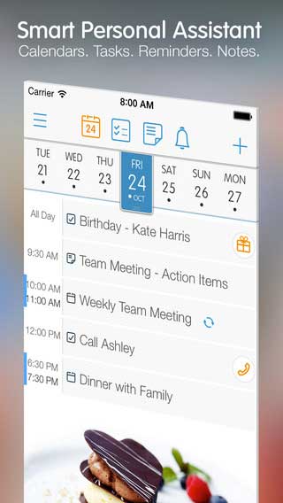 تطبيق 24me Smart Personal Assistant للقيام بأعمال عديدة في تطبيق واحد