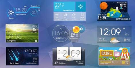 تطبيق Weather Widget للأندرويد