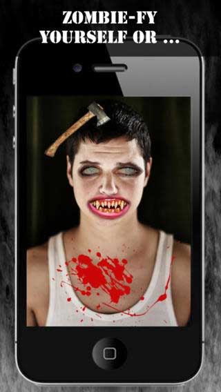 تطبيق The Walking Dead: Zombie Cam للأيفون