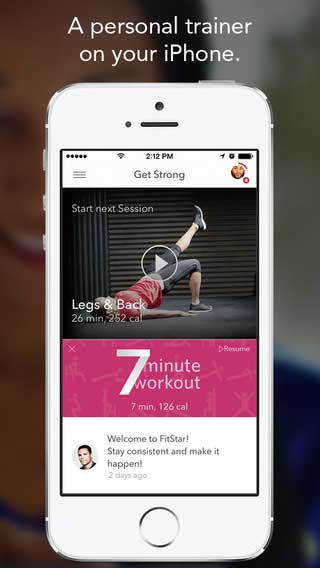 تطبيق FitStar Personal Trainer دليلك لبناء جسدك