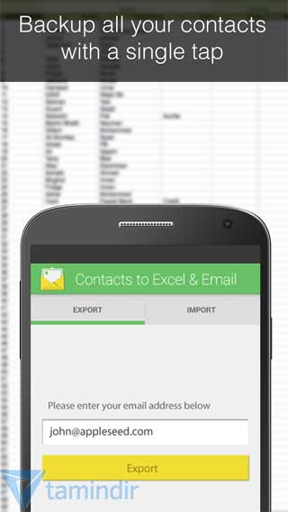 تطبيق Contacts Backup لحفظ جهات الاتصال