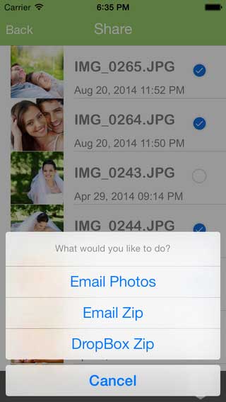 تطبيق Private Photo + InstaMail لإرسال صورك