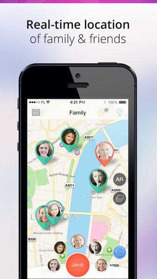 تطبيق Family Locator لمعرفة مكان أفراد العائلة ومراسلتهم