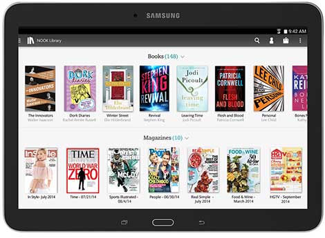 سامسونج تعلن عن الجهاز اللوحي Galaxy Tab 4 Nook 10.1 !