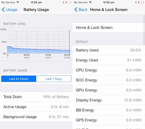 أداة DetailedBatteryUsage للحصول على تفاصيل استخدام البطارية