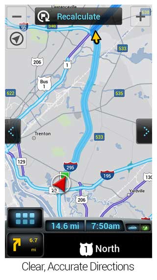 تطبيق CoPilot™ GPS للملاحة والإرشاد للأماكن المهمة