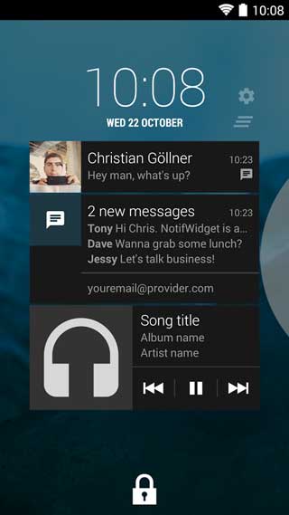 تطبيق NotiWidget - Notifications للأندرويد