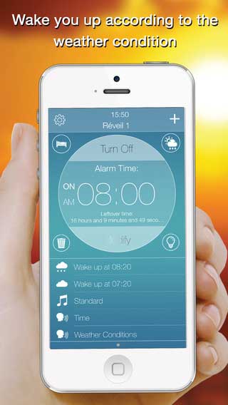 تطبيق Genius Alarm منبه + حالة الطقس