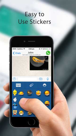 تطبيق Custom Keyboardand Stickers Keyboard For Whats.App