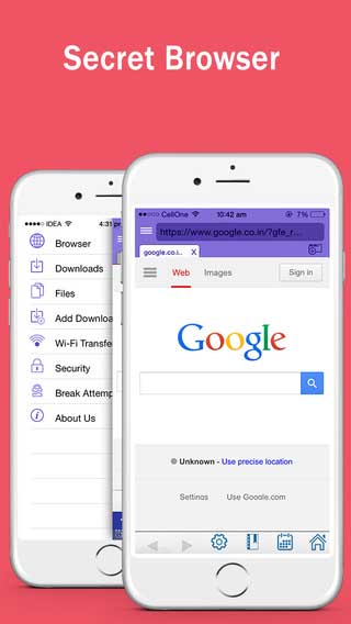 تطبيق Secret Browser and Internet Download Manager