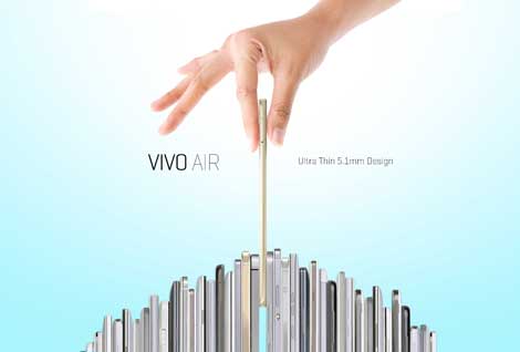 جهاز Vivo Air من أنحف هواتف الاندرويد الجديدة