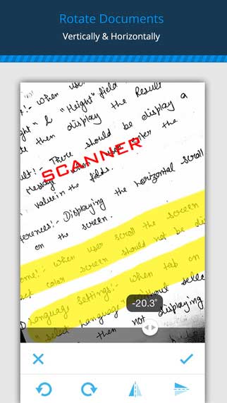 تطبيق Scanner لتحويل الأيفون إلى ماسح ضوئي أو سكانر