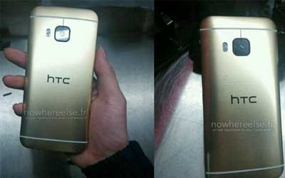صور مسربة لجهاز HTC One M9 ذو اللون الذهبي