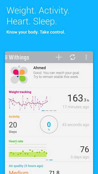 تطبيق Health Mate لمتابعة صحتك عن طريق جهازك الاندرويد