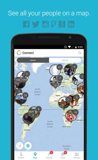 تطبيق Connect لعرض مكان أصحابك على الخريطة ومزايا أخرى