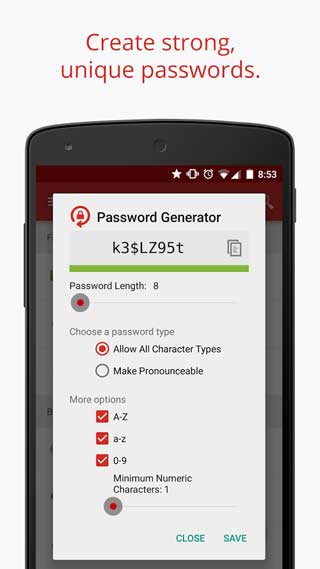 تطبيق LastPass لحفظ كلمات المرور ومزامنتها للاندرويد