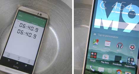 فيديو: اختبار جهاز HTC One M9 في الماء لمدة 20 دقيقة ماذا حصل؟