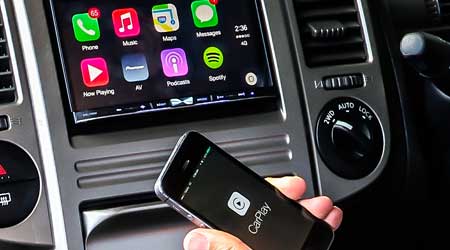 اجهزة تضيف ميزة Carplay لسيارتك وتدعم الأيفون