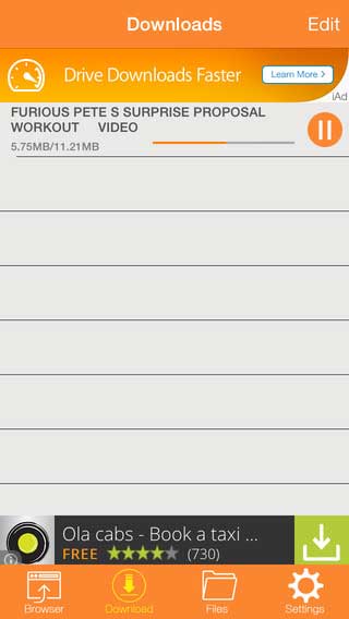 تطبيق Orange Video Downloader لتحميل الفيديو