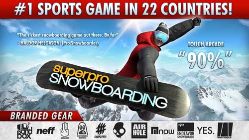لعبة SuperPro Snowboarding الرياضية والممتعة
