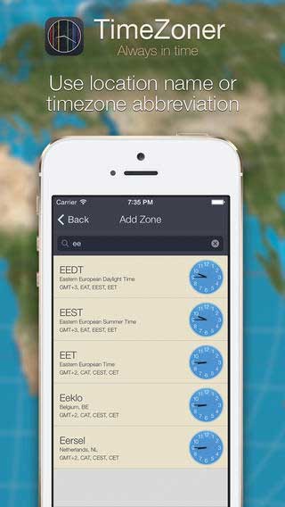 تطبيق TimeZoner المميز - دليلك لجميع ساعات العالم
