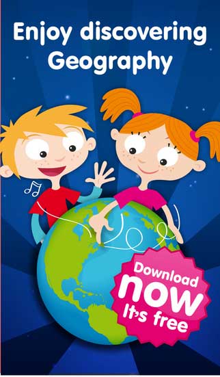 تطبيق Planet Geo التعليمي للأطفال - جغرافيا العالم مجانا