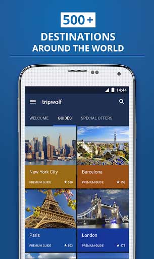 تطبيق Tripwolf - دليلك السياحي لأفضل الأسفار والرحلات