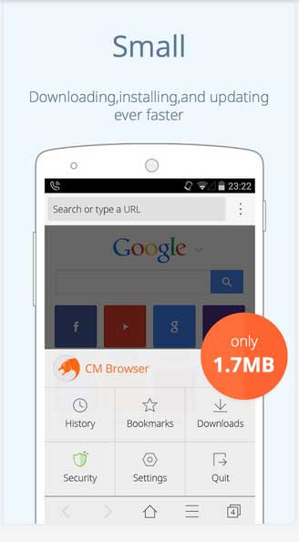 تطبيق CM Browser متصفح رائع وذكي للأندرويد