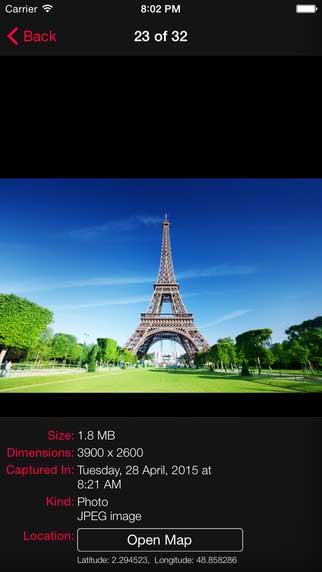 تطبيق PhotoInfo لقص الصور وتدوير الفيديو ومعرفة تفاصيل الصور