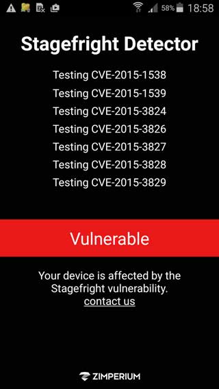 تطبيق Stagefright Detector App لفحص جهازك