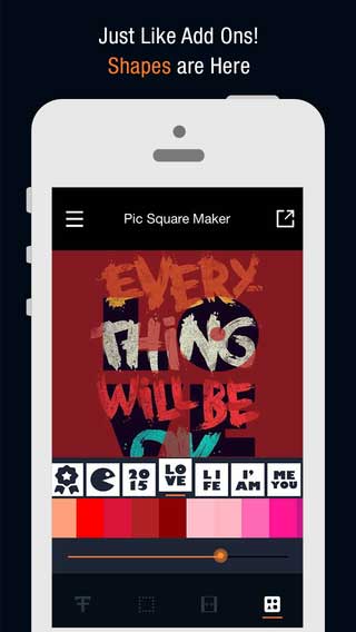 تطبيق Pic Square Maker للكتابة ونشر صورك على الانستغرام بحجمها الكامل - جديد ورائع