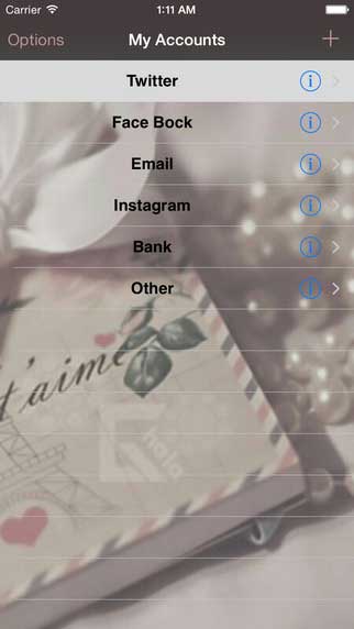 تطبيق My-Accounts لحفظ معلومات حساباتك في أمان