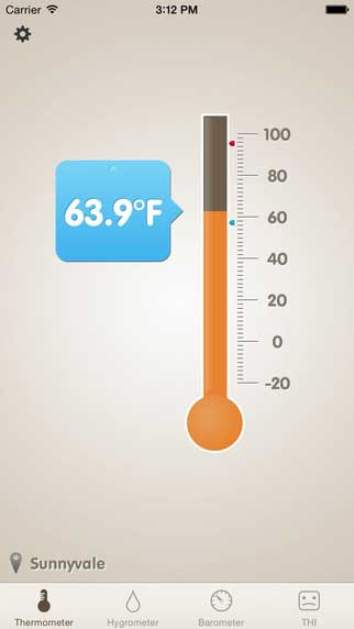 تطبيق Thermo-Hygrometer مقياس حرارة ورطوبة