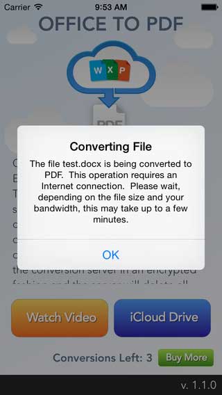 تطبيق Office To PDF لتحويل ملفات أوفيس إلى PDF - مجانا لوقت محدود