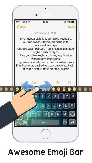 لوحة المفاتيح Live Keyboards المميزة بتصميم فريد ومزايا رائعة