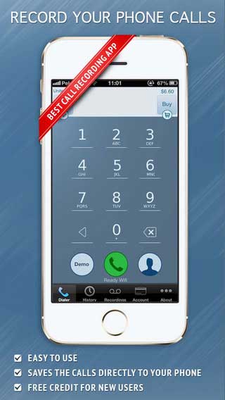 تطبيق Call Recorder - IntCall