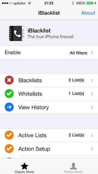 أداة iBlacklist لحظر الاتصالات والرسائل من جهات معينة
