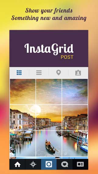 تطبيق Insta Grid Post لتقسيم الصور ورفعها بحجمها الكامل لانستغرام
