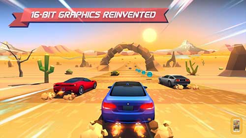 لعبة سباق السيارات الممتعة Horizon Chase - حلبات سباق كثيرة