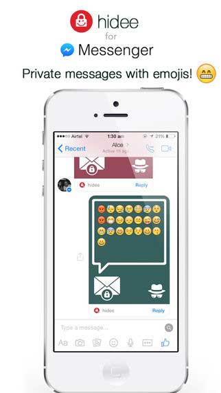 تطبيق hidee for Messenger - تطبيق المحادثات المخفية والمحمية