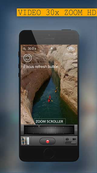 تطبيق 30x Zoom Digital لالتقاط صور وفيديو مكبر