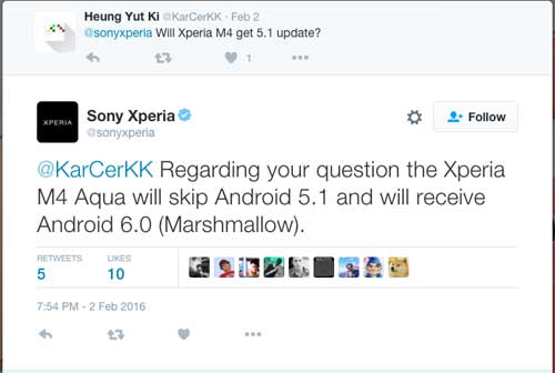 سوني تؤكد: جهاز Xperia M4 سيحصل على الأندرويد 6.0
