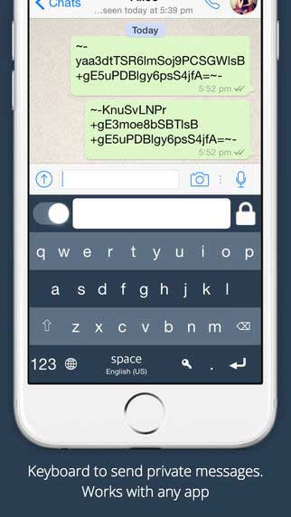 تطبيق Secure Text Keyboard لتشفير الرسائل والكتابات