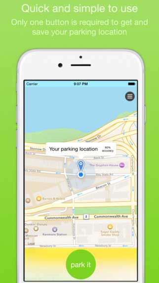 تطبيق ParkIt لمعرفة مكان ووقت نهاية ركن سيارتك