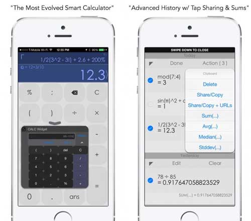 تطبيق CALC Smart حاسبة رائعة بمزايا كثيرة